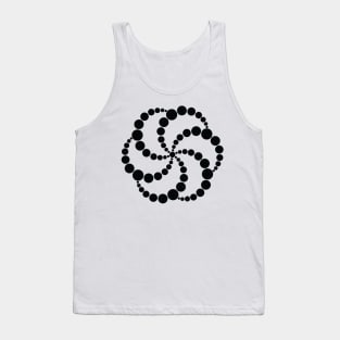 Hex Spiral Crop Circle Tank Top